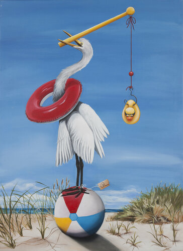 La pêche aux canards by Nathalie Roure, Painting for Sale on Select