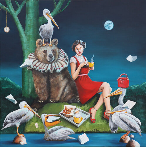 Sonate au clair de lune by Nathalie Roure, Painting for Sale on Select