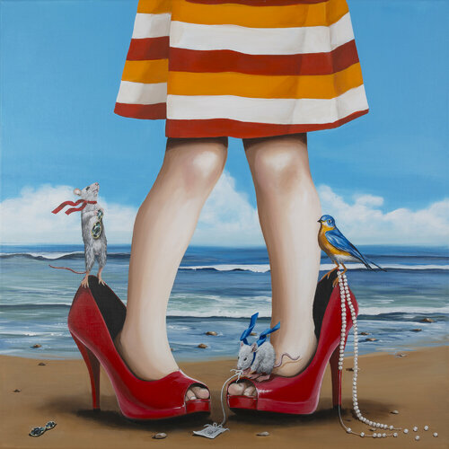 Comme Maman ! by Nathalie Roure, Painting for Sale on Select