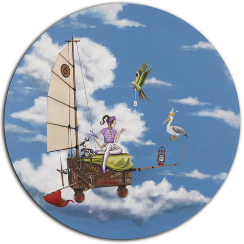 Serena la grande voyageuse by Nathalie Roure, Painting for Sale on Select