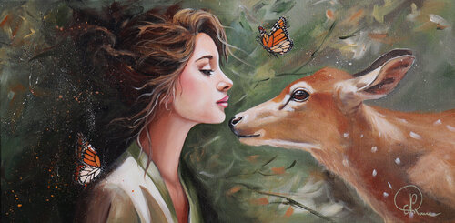 Douce rencontre by Nathalie Roure, Painting for Sale on Select