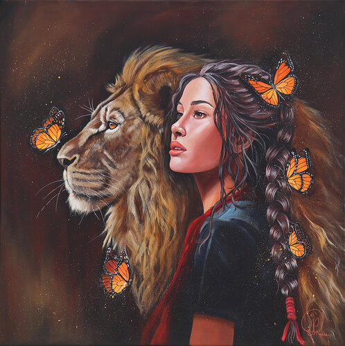 Au loin, la savane... by Nathalie Roure, Painting for Sale on Select