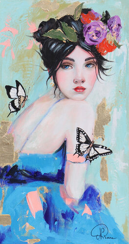 Iris by Nathalie Roure, Painting for Sale on Select