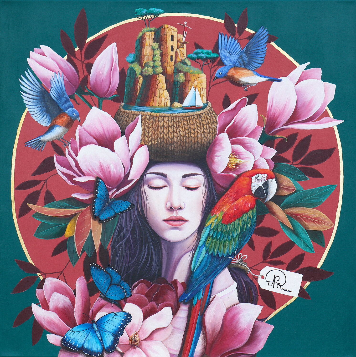 Perseis Nathalie Roure Original painting for sale