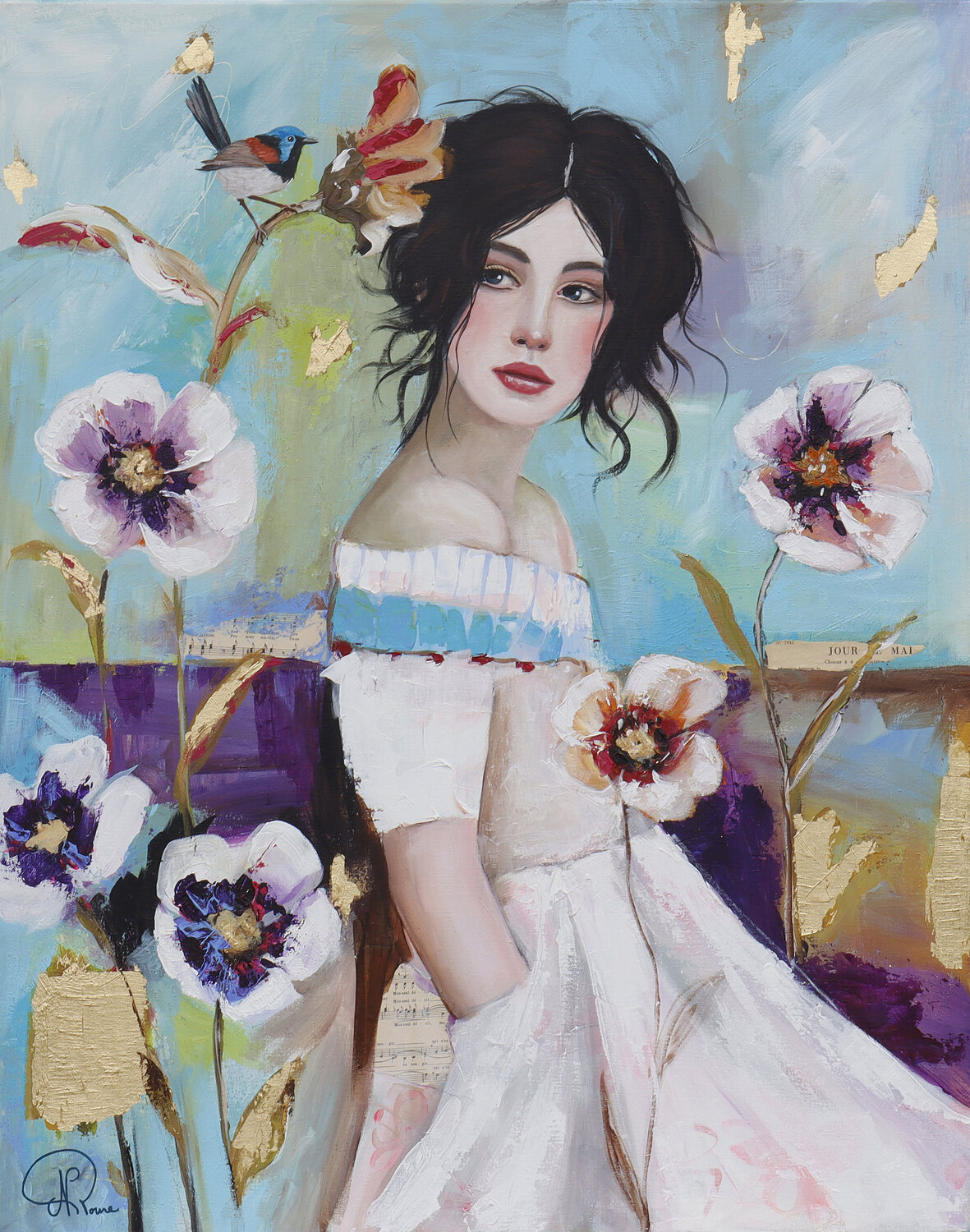 Violette Nathalie Roure Original painting for sale