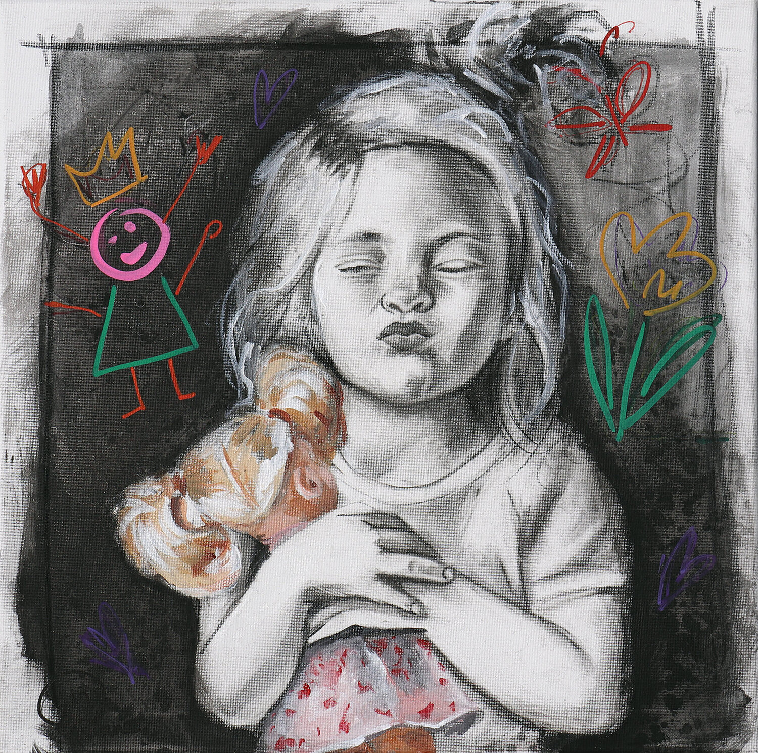 Ma Poupée préféré Nathalie Roure Drawing for sale