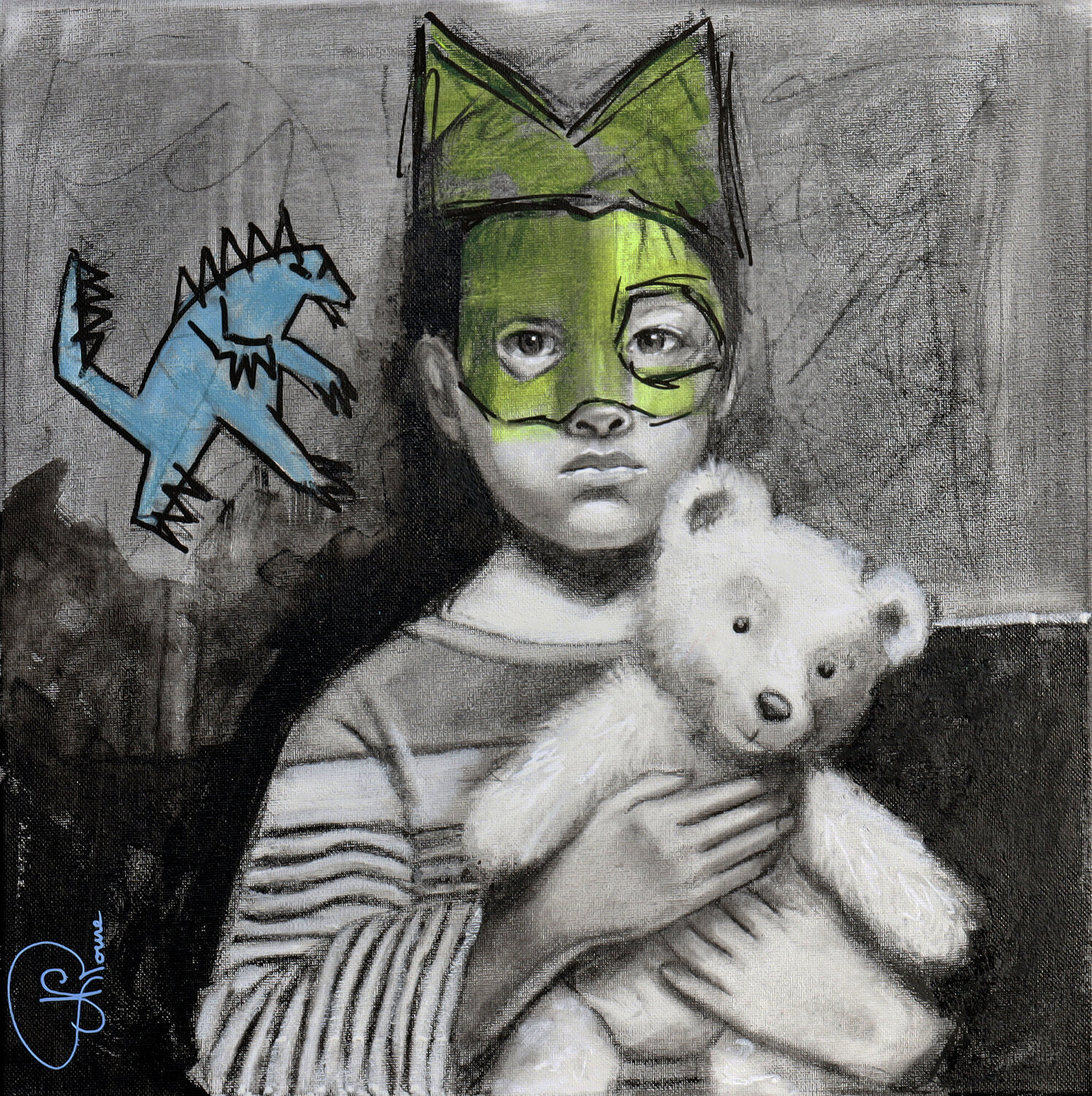 Super-héros mais pas trop Nathalie Roure Drawing for sale