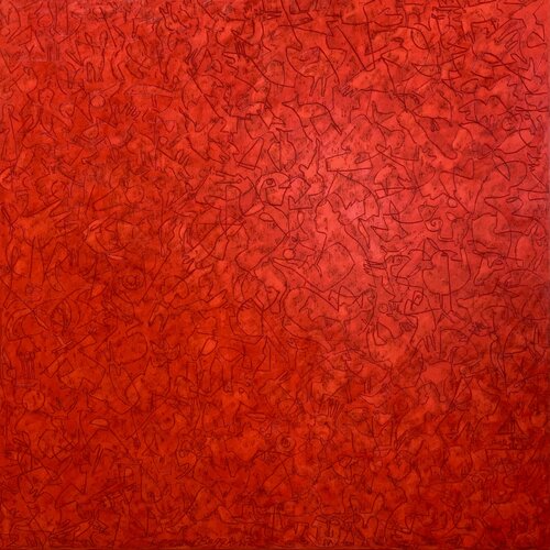 Red Intention by Denny Baggen, Painting for Sale on Select