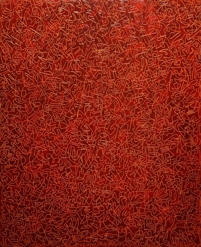Red Energy by Denny Baggen, Painting for Sale on Select