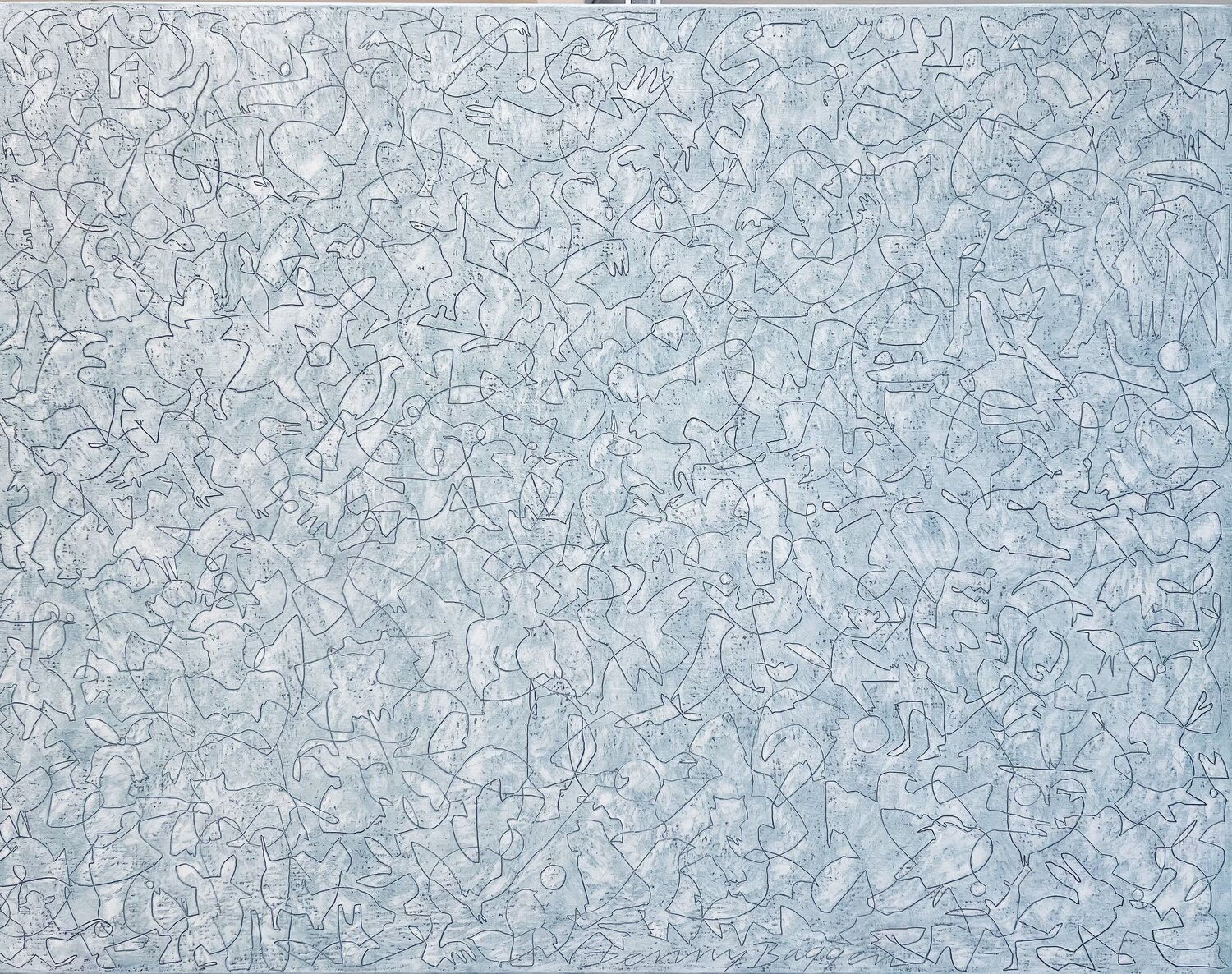 Blue silence Denny Baggen Original painting for sale