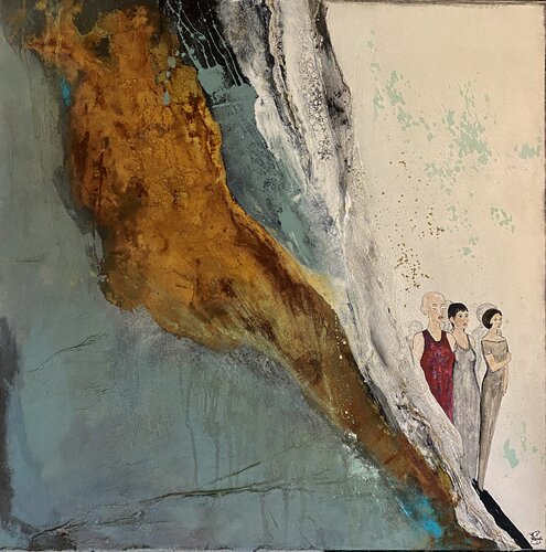out of ..... by Bärbel Ricklefs-Bahr, Painting for Sale on Select
