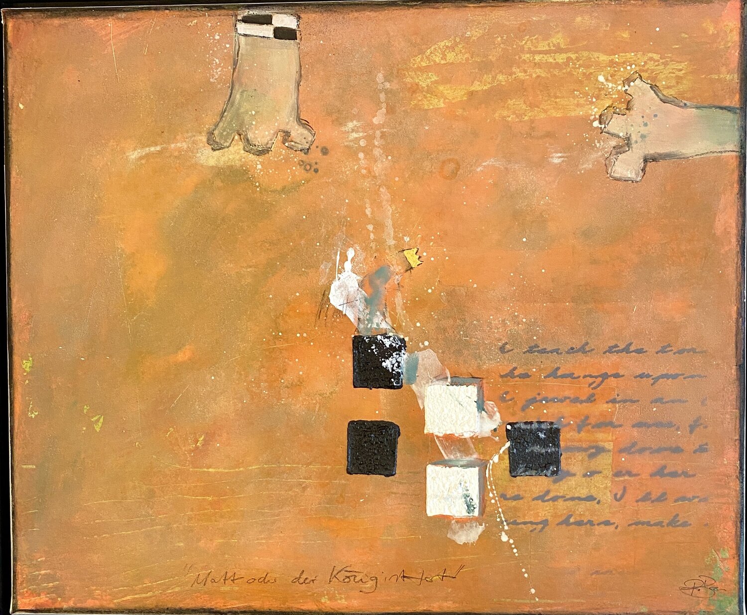 Matt oder " der König ist tot " Bärbel Ricklefs-Bahr Original painting for sale