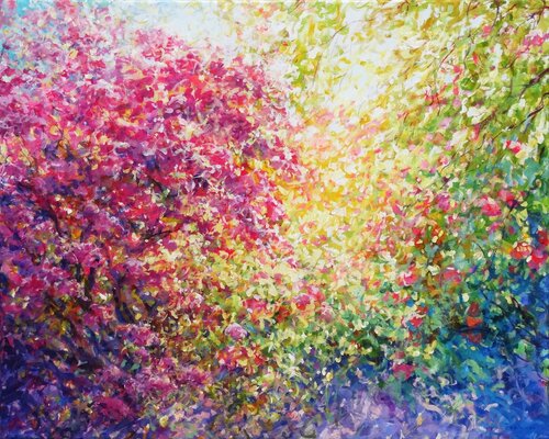 Magenta Majesty by Mariusz Kaldowski, Painting for Sale on Select