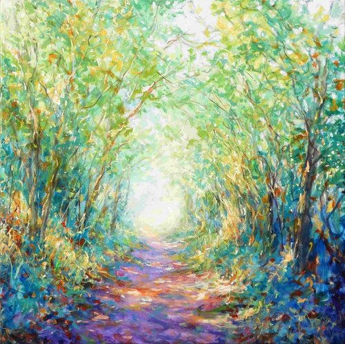 Country Walk by Mariusz Kaldowski, Painting for Sale on Select