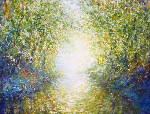 Path of Light by Mariusz Kaldowski, Painting for Sale on Select