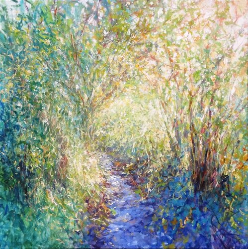 Wild Stream by Mariusz Kaldowski, Painting for Sale on Select