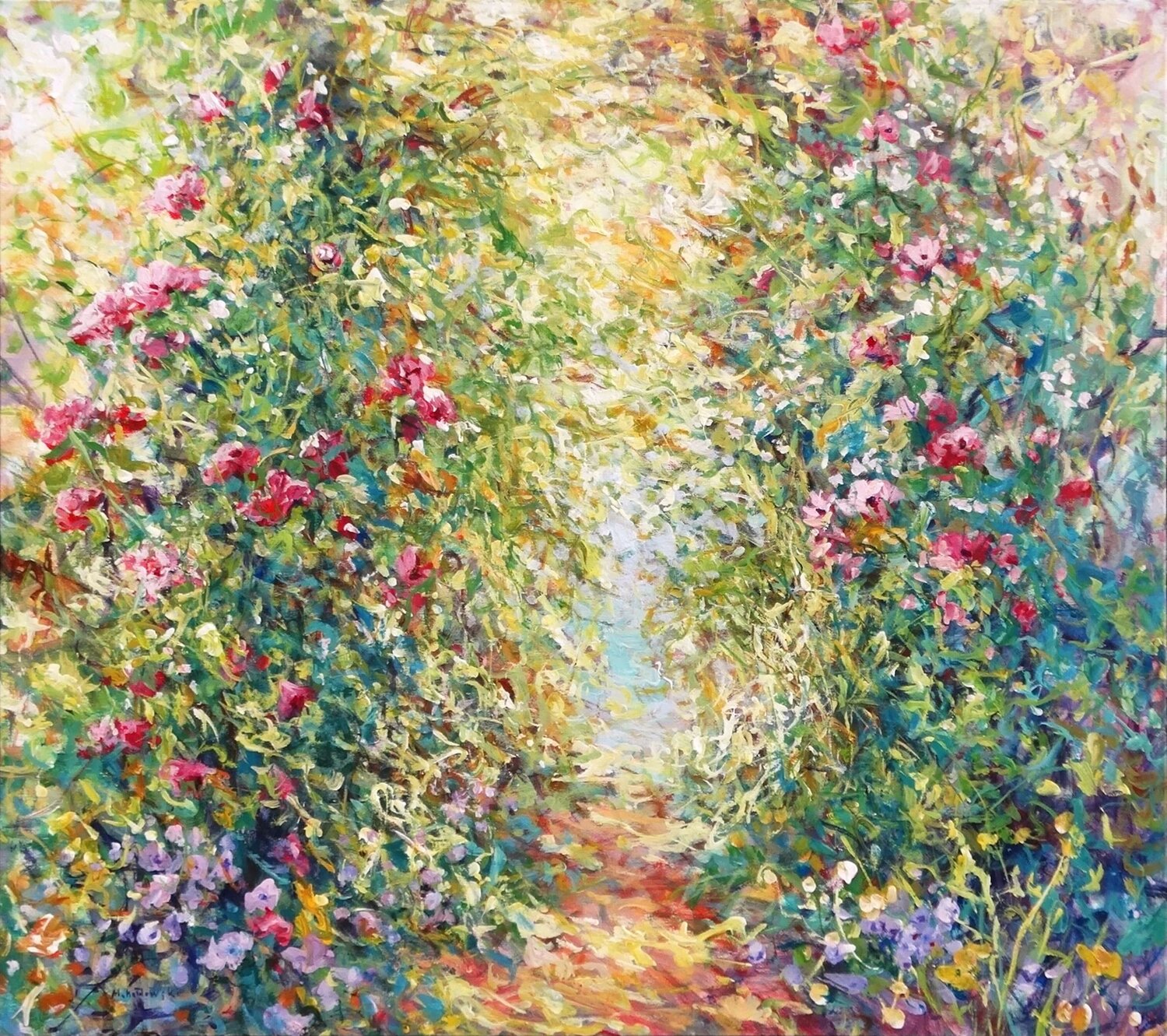 Pergola Mariusz Kaldowski Original painting for sale