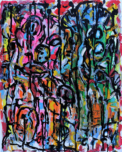 Social networks by Jean Mirre, Painting for Sale on Select