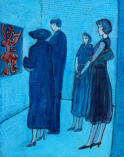 L'expo by Jean Mirre, Painting for Sale on Select