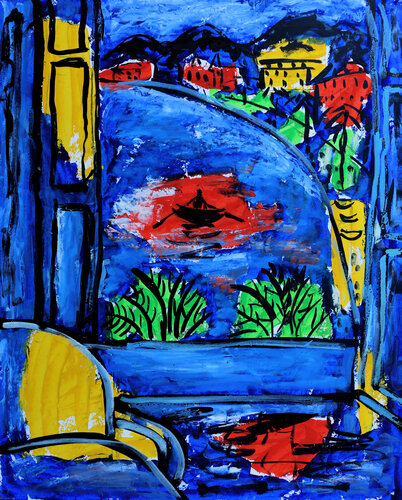 Fenêtre sur mer by Jean Mirre, Painting for Sale on Select
