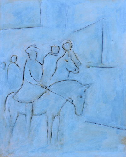 Les chevaux de bois by Jean Mirre, Painting for Sale on Select