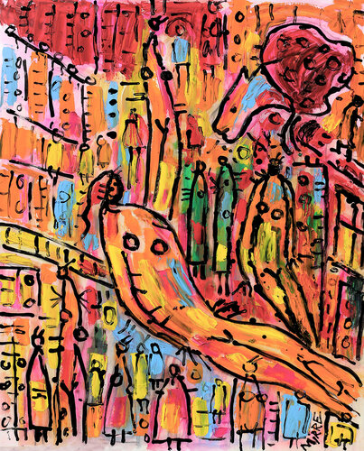 Baby boom by Jean Mirre, Painting for Sale on Select