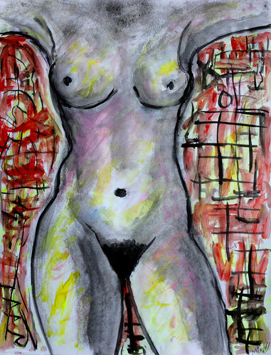 Féminin singulier by Jean Mirre, Painting for Sale on Select