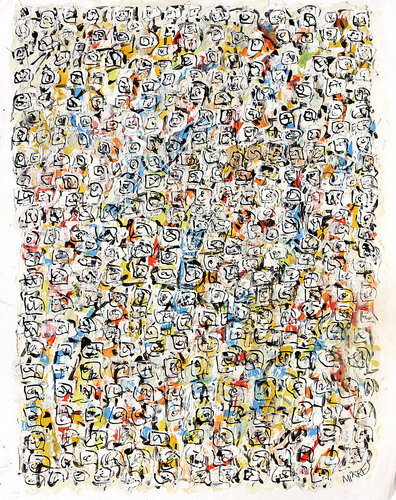 Ribambelle by Jean Mirre, Painting for Sale on Select