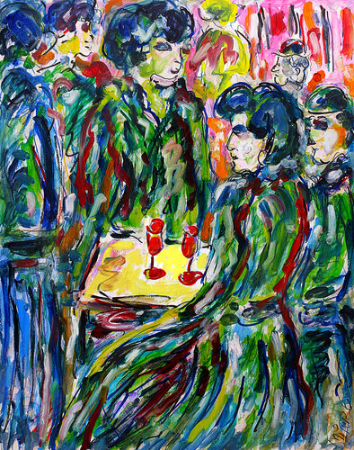 Café Fée von Jean Mirre, Malerei kaufen auf Select