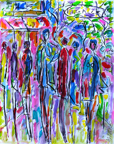 Pigalle by Jean Mirre, Painting for Sale on Select