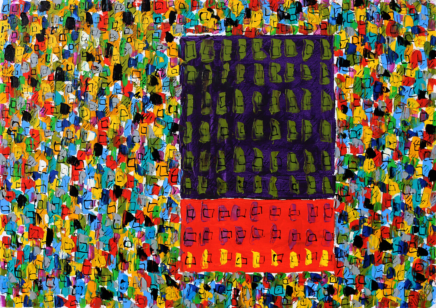 Public library Jean Mirre Original painting for sale