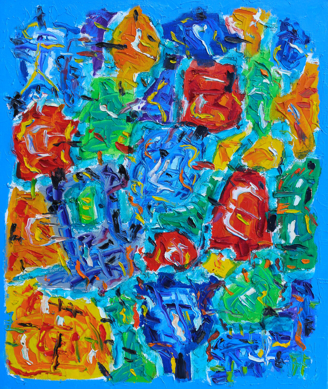 Flowers Jean Mirre Original painting for sale