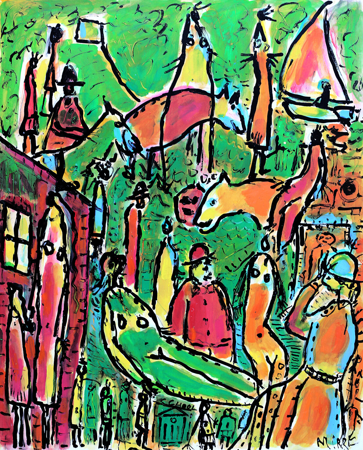 Songe Jean Mirre Original painting for sale