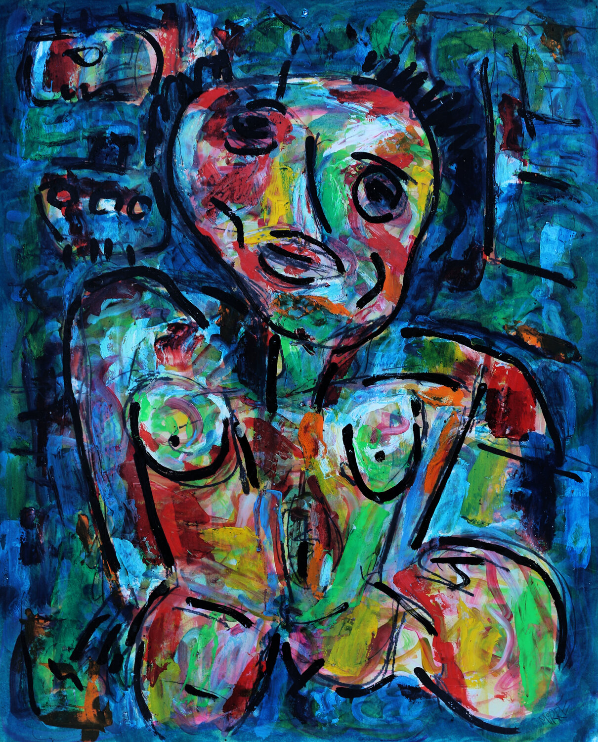 Single Jean Mirre Original painting for sale