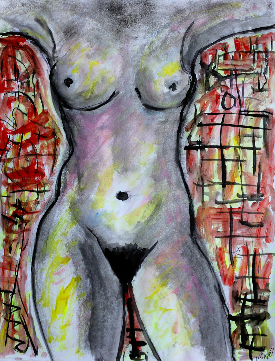 Féminin singulier Jean Mirre Original painting for sale