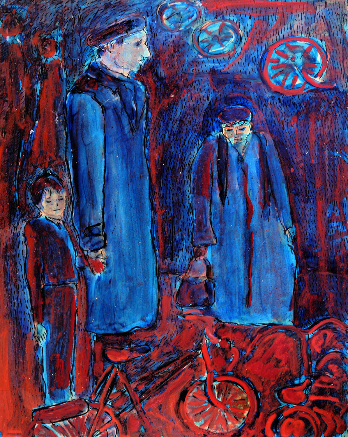 Rêve de gosse Jean Mirre Original painting for sale