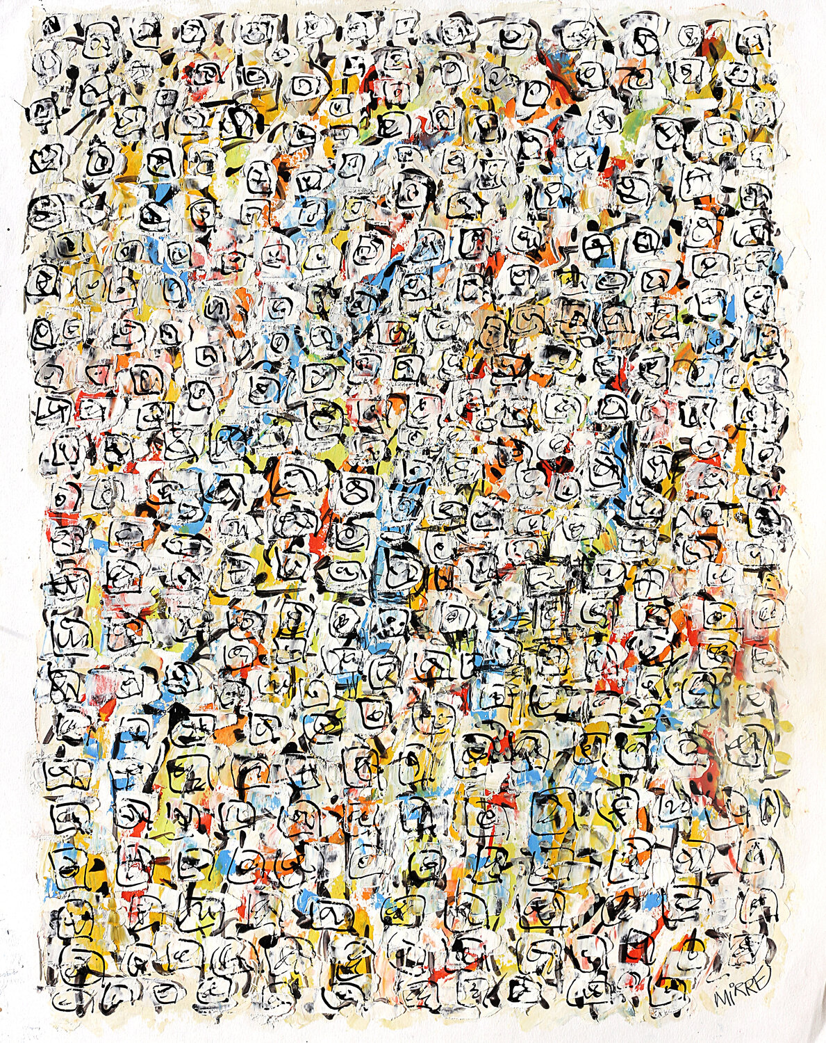 Ribambelle Jean Mirre Original painting for sale