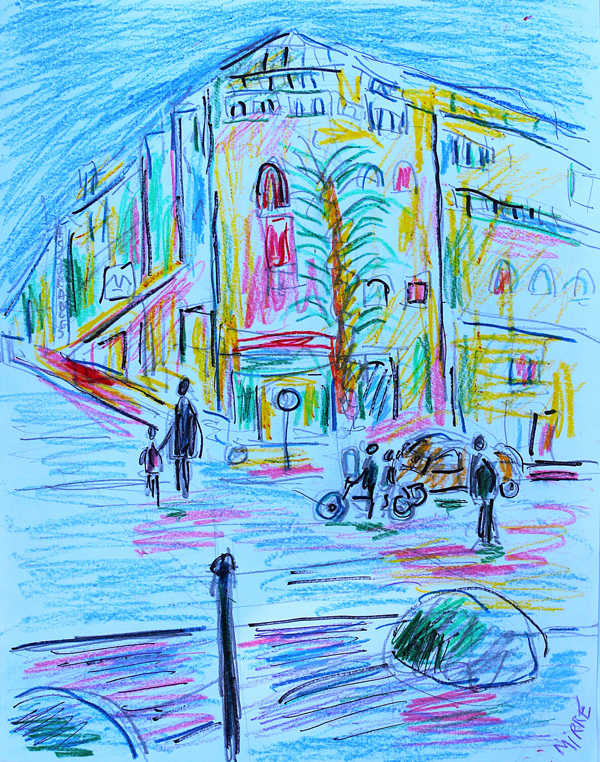 El Jadida Jean Mirre Original painting for sale