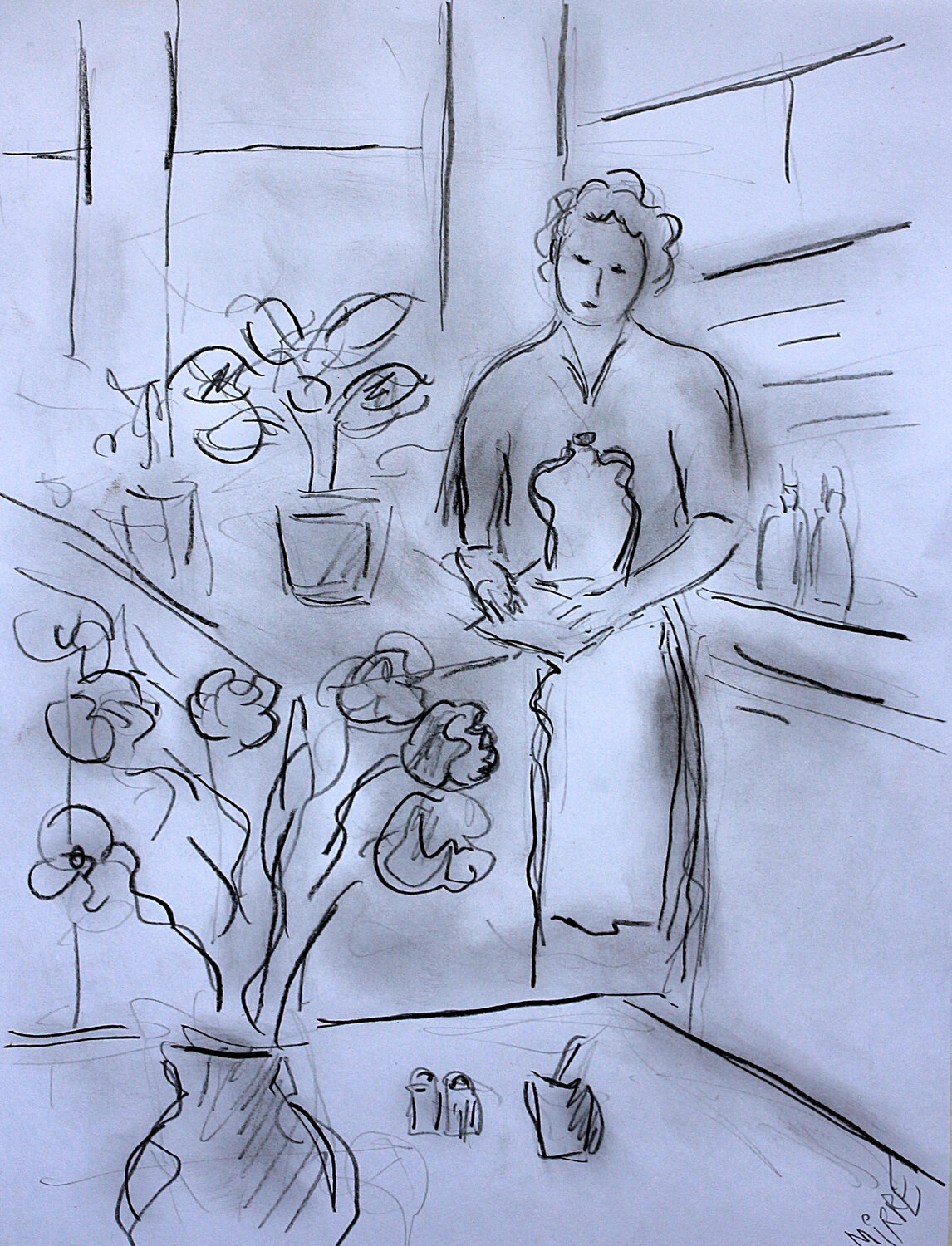 L'addition Jean Mirre Original painting for sale