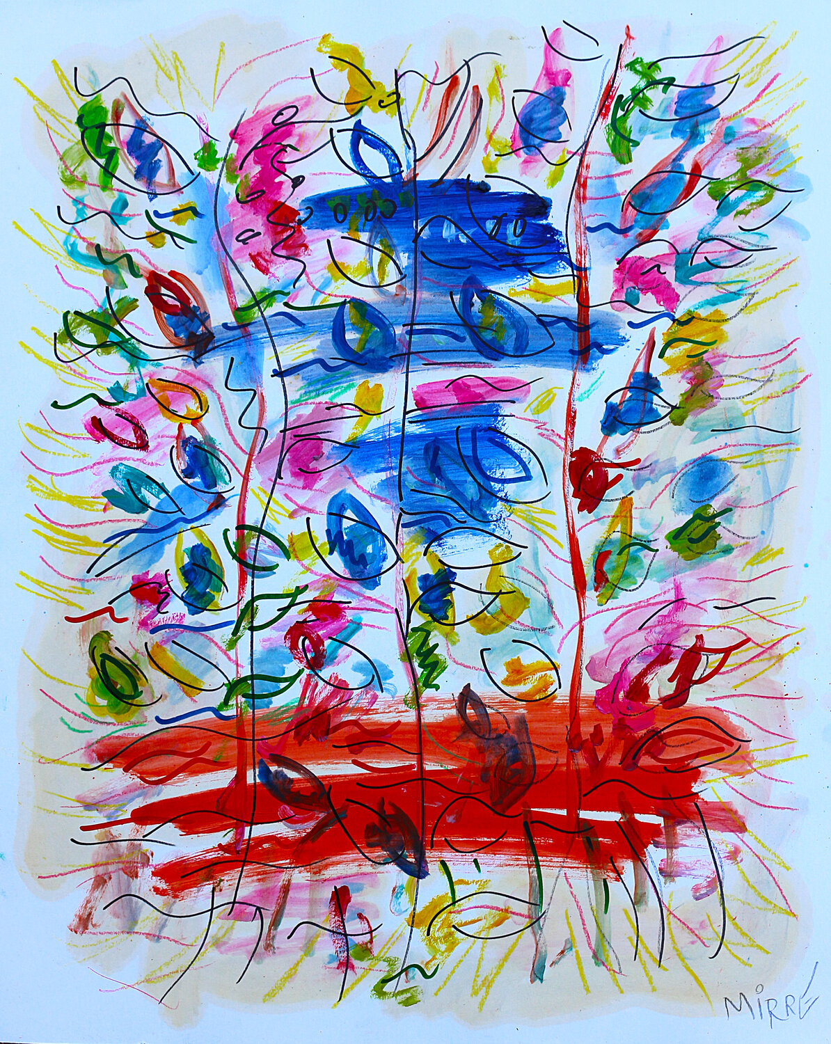 Genèse Jean Mirre Original painting for sale