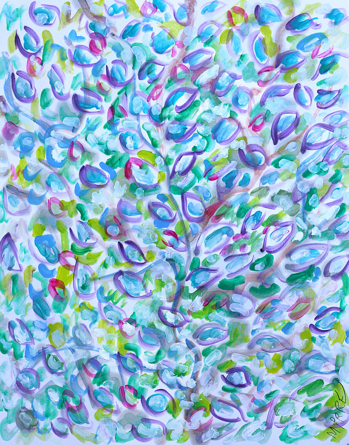 River bunch Jean Mirre Original painting for sale