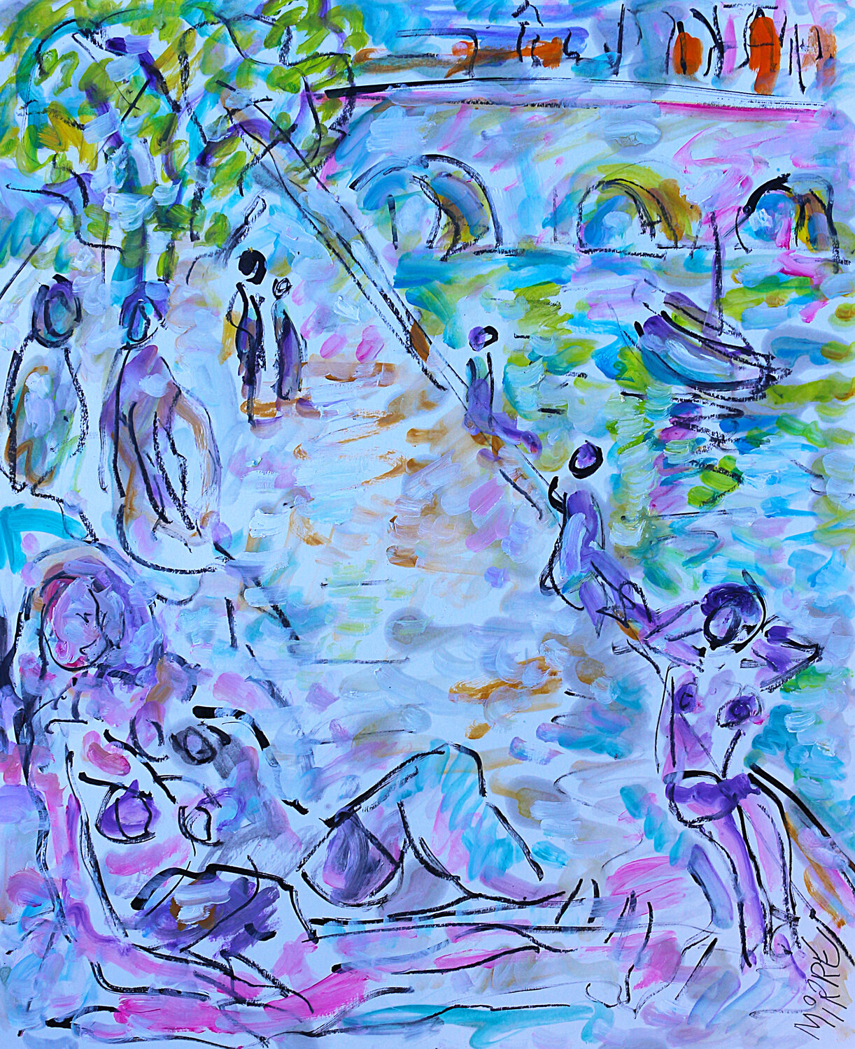 Quai Conti Jean Mirre Original painting for sale