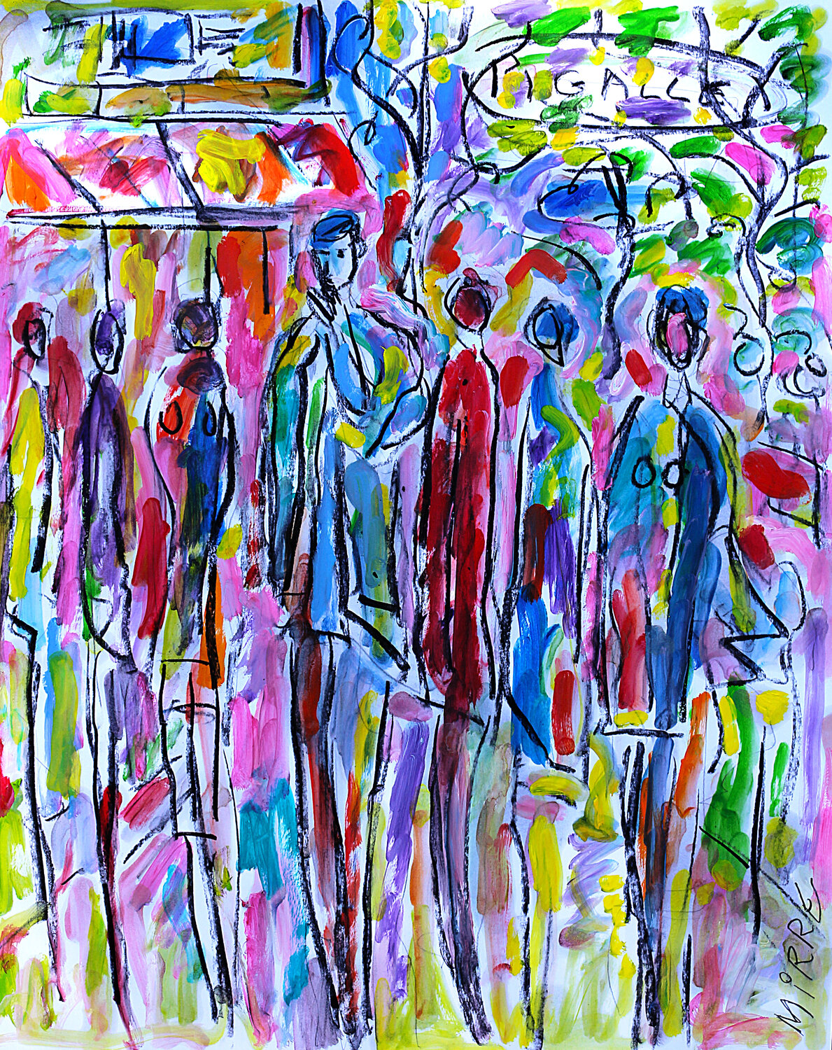 Pigalle Jean Mirre Original painting for sale