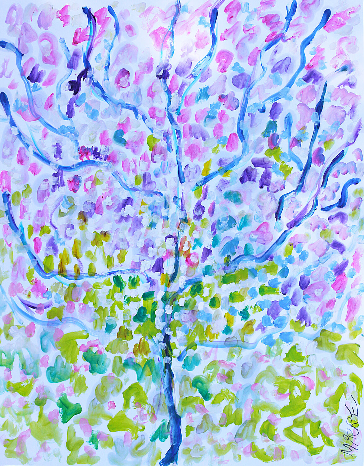 Lime tree Jean Mirre Original painting for sale