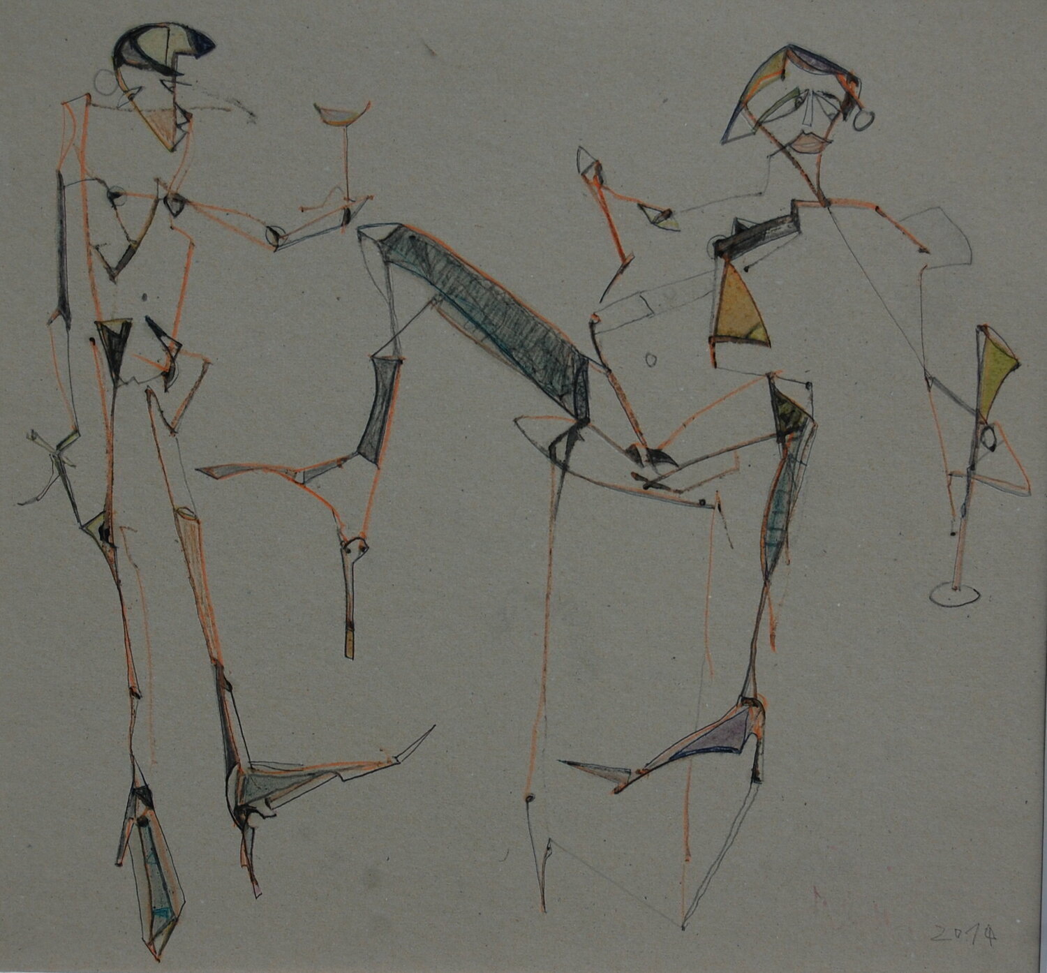 Homeparty Thomas Reich Drawing for sale