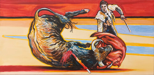Tauromachia by Marco Ronga, Painting for Sale on Select