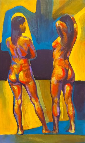 Ragazze di Ipanema by Marco Ronga, Painting for Sale on Select