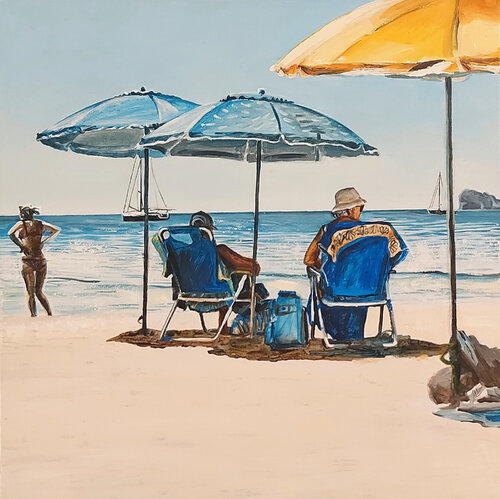 Dittico di Alghero. Quadro A. by Marco Ronga, Painting for Sale on Select