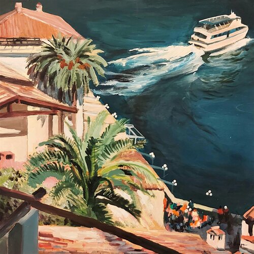 Limone sul Garda by Marco Ronga, Painting for Sale on Select