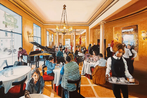 Caffè Pedrocchi by Marco Ronga, Painting for Sale on Select